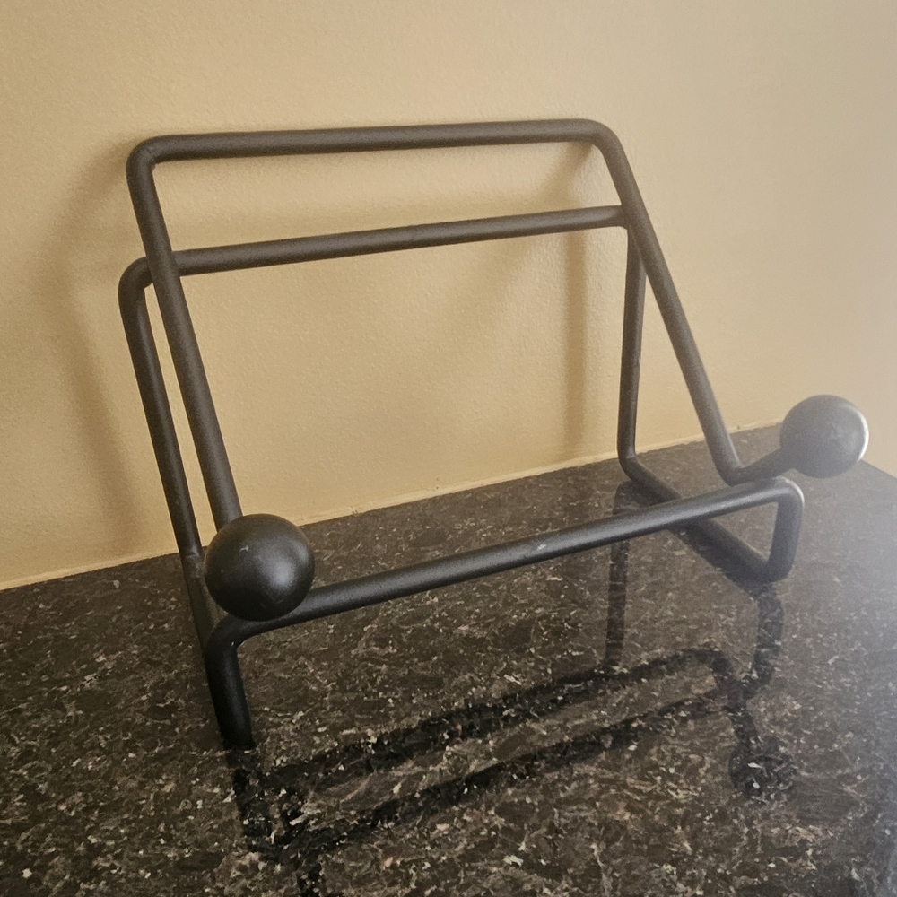 Black Metal Cookbook Stand